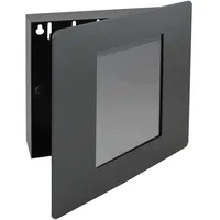 HMF Schlüsselkasten Fotorahmen 22 x 20 x 5 cm Schwarz