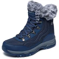 SKECHERS Stiefelette in Navy - Gr.: 38