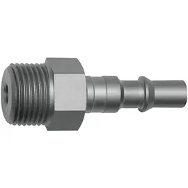 Riegler Nippel für Kupplungen NW 6, ISO 6150 C, Stahl, G 3/8 AG