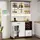 Okwish Buffetschrank 105 x 40 x 185 cm Natur/Weiß
