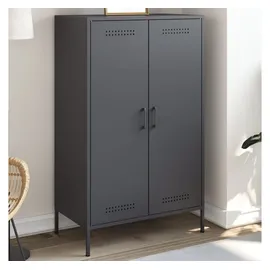 vidaXL Highboard Anthrazit 68x39x113 cm Stahl