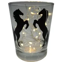 lichtidee Teelicht Höhe 8 cm schwarz