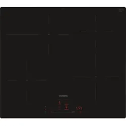 Siemens EH601HFB1E, iQ300, Induktionskochfeld, 60 cm, Schwarz, flächenbündig (integriert)