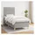 vidaXL Boxspringbett 100 x 200 cm Hellgrau