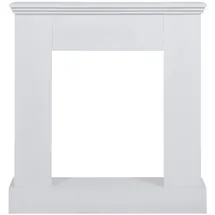 Mobili Rebecca Rebecca Mobili Rahmen Dekoration Kamin Holz 98 x 93 x 23 cm Weiß