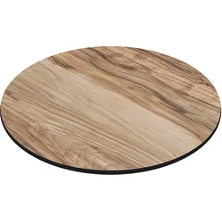 Bistro HPL Tischplatte | Sheesham | Ø 70 cm | Gastro HPL Tischplatte