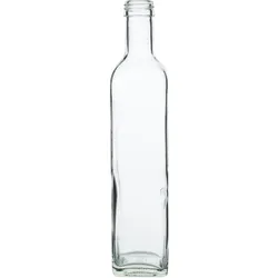 Glasflasche eckig - 500ml