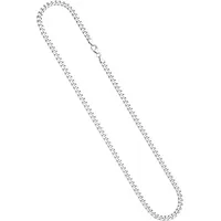 Silberkette JOBO "Panzerkette 4,6 mm" Gr. 60, silber (silber 925), Halsketten, Damen, 60cm, Silber 925 (Sterlingsilber), Silberkette, 925 Silber