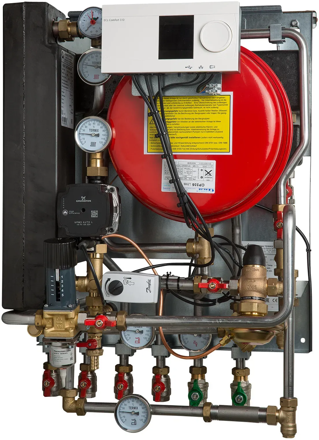 Danfoss Hausstation Termix VVX-B HWP 3-1 PWH:75kW, HE:15kW