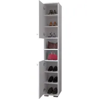 VCM Holz Schuhschrank schmal Hochschrank Maße: H. 178 x