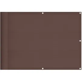 vidaXL Seitenmarkise 75 x 800 cm Braun Polyester