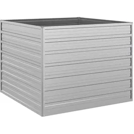vidaXL Garten-Hochbeet 100 x 100 x 77 cm Silber