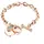 COLLEZIONE ALESSANDRO Strassherz Armband rosa Metall onesize