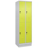 C+P Doppel-Garderobenschrank ""Classic Plus"", Abteilbreite 30 cm, mit Sockel,