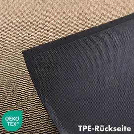 Karat Schmutzfangmatte SKY Novo Einzigartiger TPE-Rücken Ocker-Schwarz 90 x 150 cm