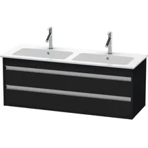 Duravit Waschtischunterschrank 2 Schubkästen 127 x 48 x 47,5 cm Eiche Schwarz Matt