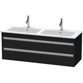 Duravit Waschtischunterschrank 2 Schubkästen 127 x 48 x 47,5 cm Eiche Schwarz Matt