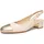 ARA Damen Nizza Pumps, Platin,MARMOR, 38,5 EU Weit