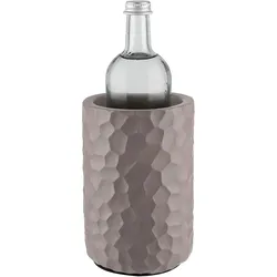 Wein- und Sektkühler APS "Element", grau, B:12cm H:19cm T:12cm Ø:10cm, Beton, Eiskübel, Beton, Hammerschlag-Optik