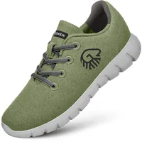 GIESSWEIN Merino Runners Men atmungsaktiv - Herren Sneaker für gesunden Gang - Bequeme leichte Arbeitsschuhe, ideal für Pflegeberufe - Freizeitschuhe - 44 EU