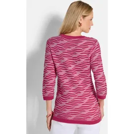 GOLDNER Rundhalspullover pink 42