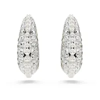 Swarovski Sublima Drop-Ohrhänger, Kristallperle, Rundschliff, Weiß, Rhodiniert