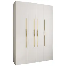 abiks möbel Drehtürenschrank COMO 170 x 245,5 x 50 cm Weiß/Gold