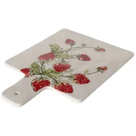 Boltze Gruppe - Servier- und Schneidebrett strawberry, Erdbeermuster, 34 x 24 cm