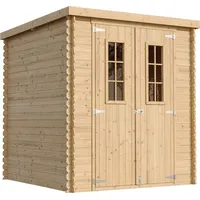 TIMBELA Gartenhaus M309C 2,04 x 2,04 m Beige