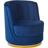 SalesFever Drehsessel, 360° Drehfunktion blau
