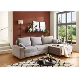 A.Z. Iwaniccy Ecksofa JUSTUS, 280 x 170 cm - Webstoff mit Ausziehfunktion und Bettkasten