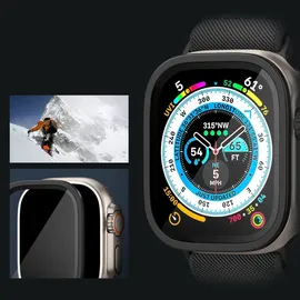 SPIGEN Glass tR Slim Pro 1 Pack - black - Apple Watch Ultra 2/Ultra 49mm