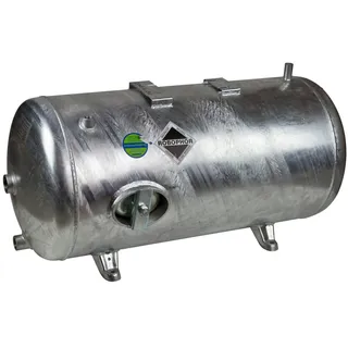 Heider Robophor Druckbehälter 150L 6bar Druckkessel liegend verzinkt