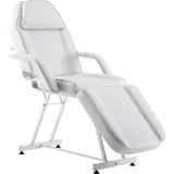 Barberpub Kosmetikliege Therapieliege Massageliege Tattooliege Kosmetikstuhl Schönheitsausrüstung 0015W (Weiß)