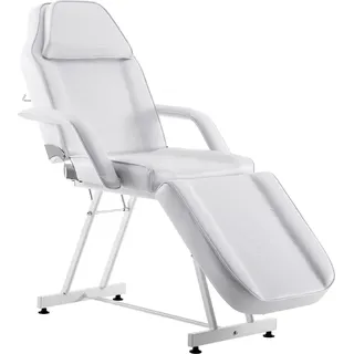 Barberpub Kosmetikliege Therapieliege Massageliege Tattooliege Kosmetikstuhl Schönheitsausrüstung 0015W (Weiß)