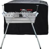 Grillpeter Mangal Ararat 2 mm Schaschlikgrill + 11er Drehspieß Haube Elektromotor