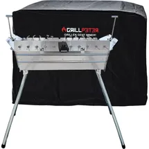 Grillpeter Mangal Ararat 2 mm Schaschlikgrill + 11er Drehspieß Haube Elektromotor