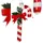 Krebs Glas Lauscha Zuckerstange 10cm