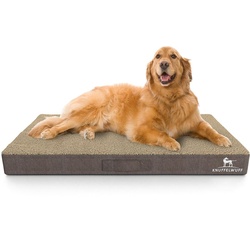 Knuffelwuff Hundematte Ellenie, Orthopädisch beige 72 cm x 120 cm