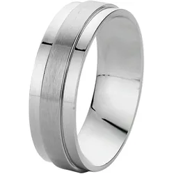 Lucardi Ringe Stahl - silbern 60mm Herren 