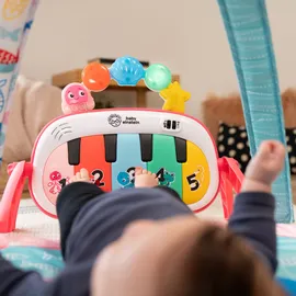 Baby Einstein Ocean Explorers 4-in-1 Spielbogen Baby Spielmatte mit Kick Piano, Musik- & Sprachförderung, Sensorikspielzeug, Lichter & Klänge, Für Neugeborene +, Rosa (Jellyfish Jamboree)