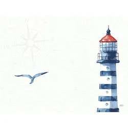 Duni Papier-Tischset 30 x 40 cm Meer Freude, 1000 Stk/Krt (4 x 250 Stk)
