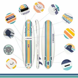 huiike Stand Up Paddling Board 305 x 84 x 15 cm weiß