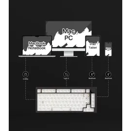 Akko Monsgeek M1 V5 ISO Barebone Kit - Schwarz