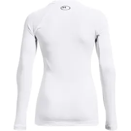 Under Armour ColdGear Authentics langarm Sportshirt Damen 100 white/black L