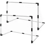 vidaXL Mini Fußball Torpfosten Netz Set 2 Stück für Kinder