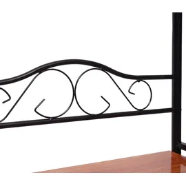Mendler Garderobe Oshawa 186 x 65 x 34 cm Schwarz