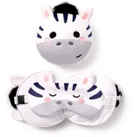relaxeazzz Schlafmaske Reisekissen für Kinder Plüsch Bali Zebra Relaxeazzz