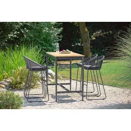 Niehoff Bartisch Luna 135 x 70 cm Teak/Grau