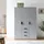 [en.casa] Kleiderschrank Eiselfing 120 x 176 x 52 cm Grau